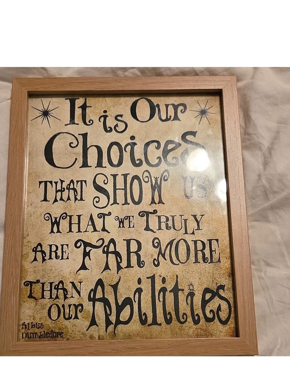 Inspirational Wall Art Print in Brown and Black - Unbranded